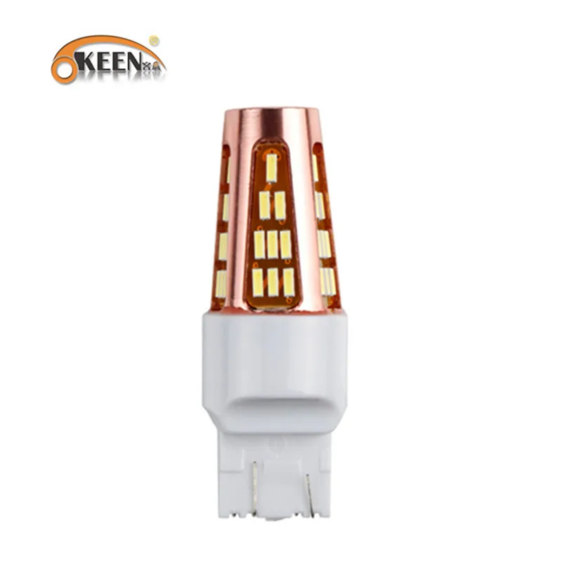 OKEEN High Power 12V 3014 Led 51SMD T20 7440 7443 LED Bulbs Canbus White Color Auto Reverse Light Signal For All Cars | Автомобили и