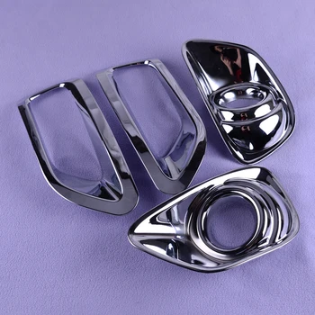 

CITALL Chrome Front Rear Tail Fog Light Lamp Cover Trim Bezel Garnish Bumper Car Auto Fit For Jeep Compass 2011 2012 2013 2014