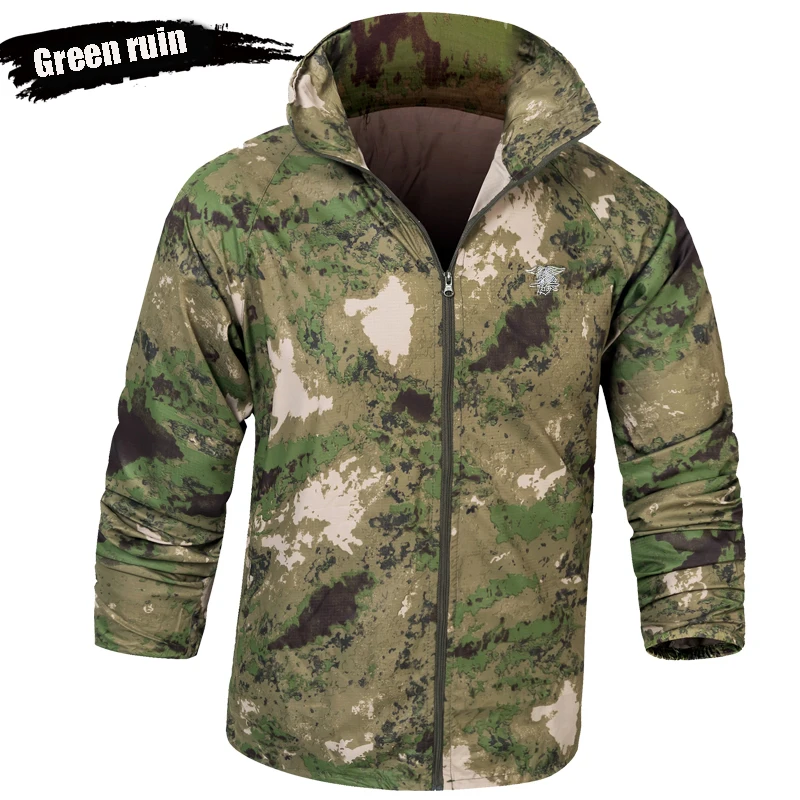 Navy Seals Tactical Jacket Military Army Softshell Camouflage
