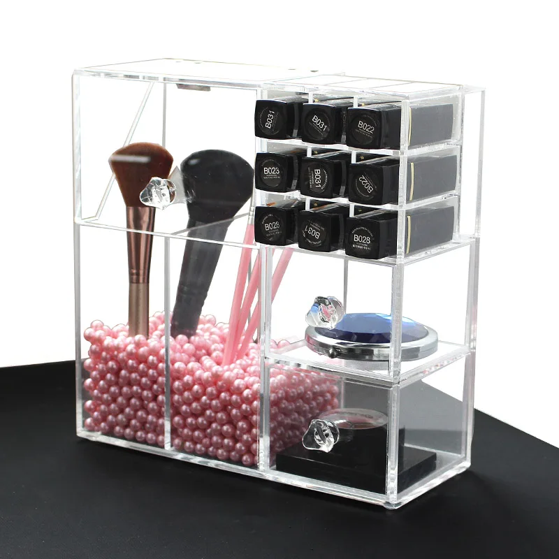 New-Makeup-Organizer-Acrylic-Storage-Box-Clear-Cosmetic-Organizer-Lipstick-Brush-Holder-Makeup-Storage-Drawer-Organizer (1)