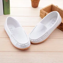 2016 New Boys Girls Leather font b Shoes b font Baby Moccasins font b kids b