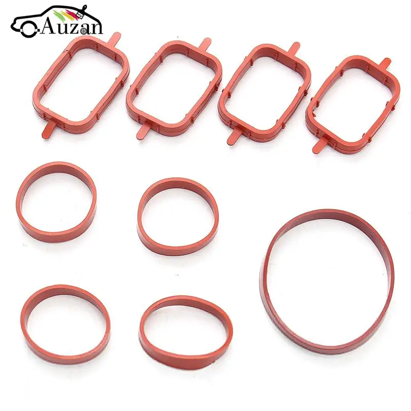 

4 pcs Car Style Intake Manifold Gaskets Inlet Repair Kits For BMW Rover M47 E87 E46 E90 E91 E92 E93