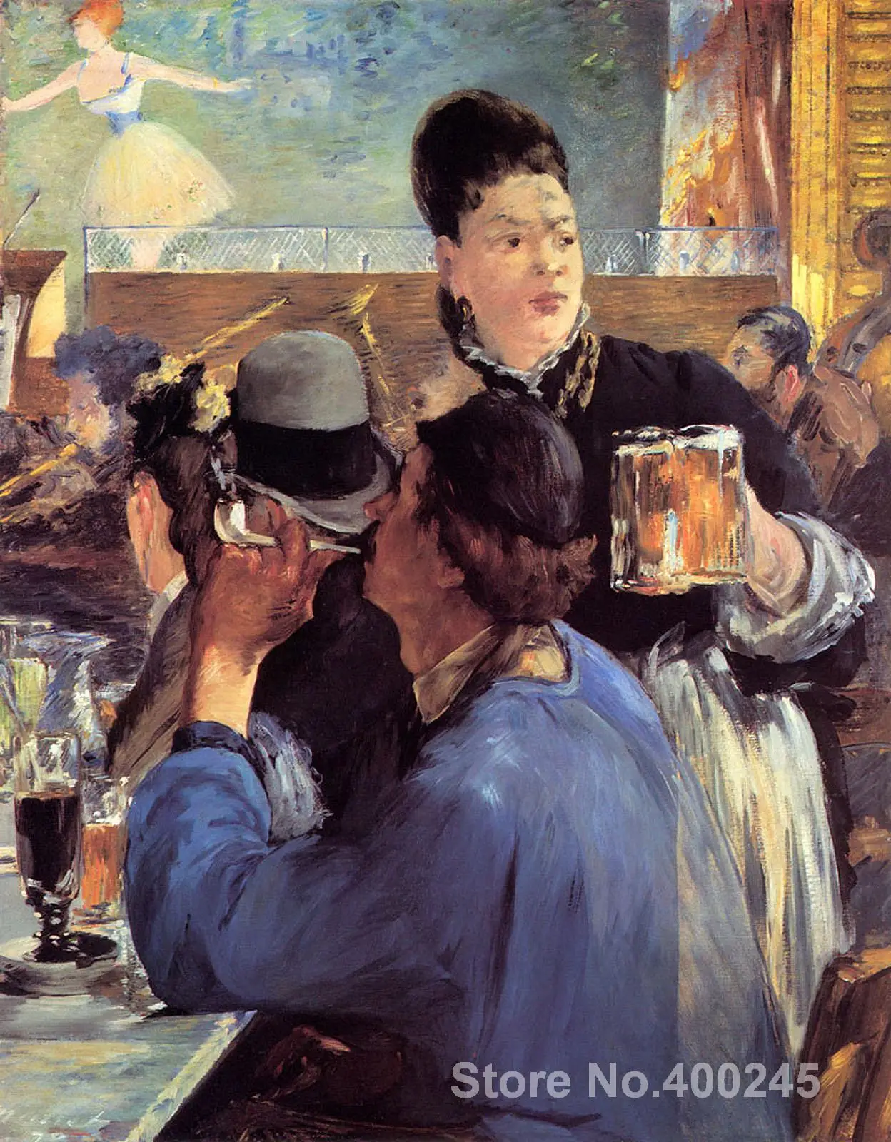 

Portrait Paintings Corner of a Cafe Concert Edouard Manet High quality Handpainted