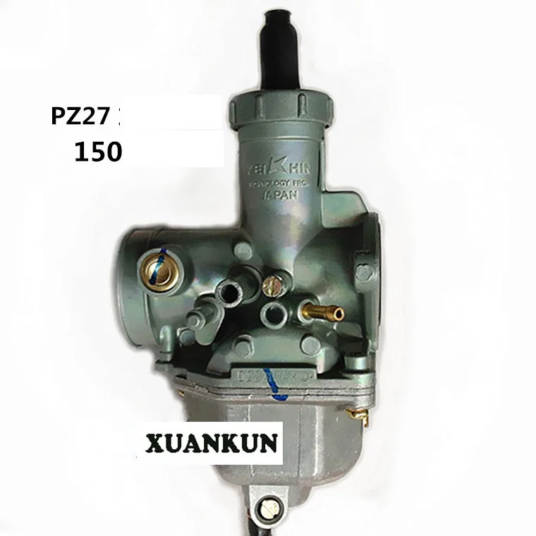 МОТОЦИКЛ КАРБЮРАТОР 150 PZ27 ручной дроссельной заслонки GN125