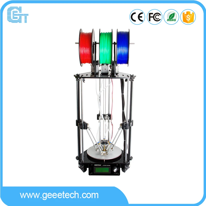 

last 2 stock Geeetech 3D Printer Delta Rostock 301 Diamond 3-in-1-out Extruder Updated GTM32 Pro Mainboard