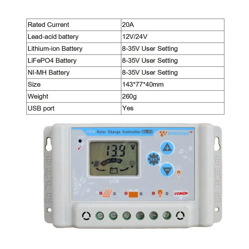 30A/20A/10A Солнечный Зарядное устройство контроллера 12V 24V 36V 48V 60 V-зарядное устройство для литий-ионного, LiFePO4 Батарея панели солнечных батарей