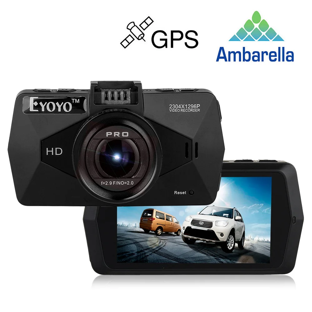 Free Ship! Ambarella A7LA70 Car DVRs dash Camera A7810 Car DVR 1296P Camcorder LDWS Video Recorder Dashcam with GPS Optional CPL