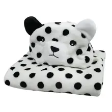 Подушка для купания младенцев полотенце мягкий фланелевый банный халат с мультяшным рисунком милое одеяло для сна с капюшоном и животными