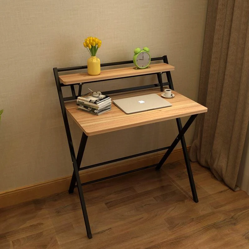 Folding Table Fashion Home Desktop Computer Desk Notebook Table Simple Desk Writing Desk Free Installation Multi-function