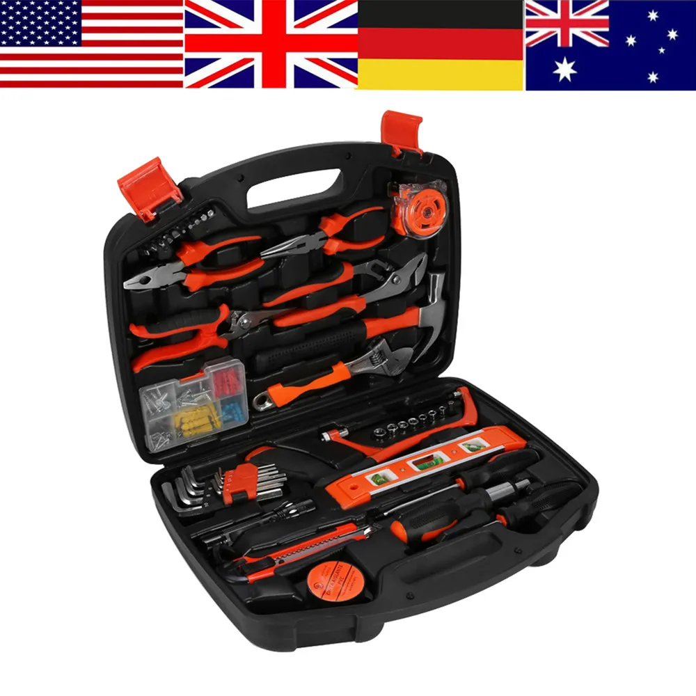 WALFRONT 102pcs/Box Household Repair Tools Kit DIY Handy Screwdriver