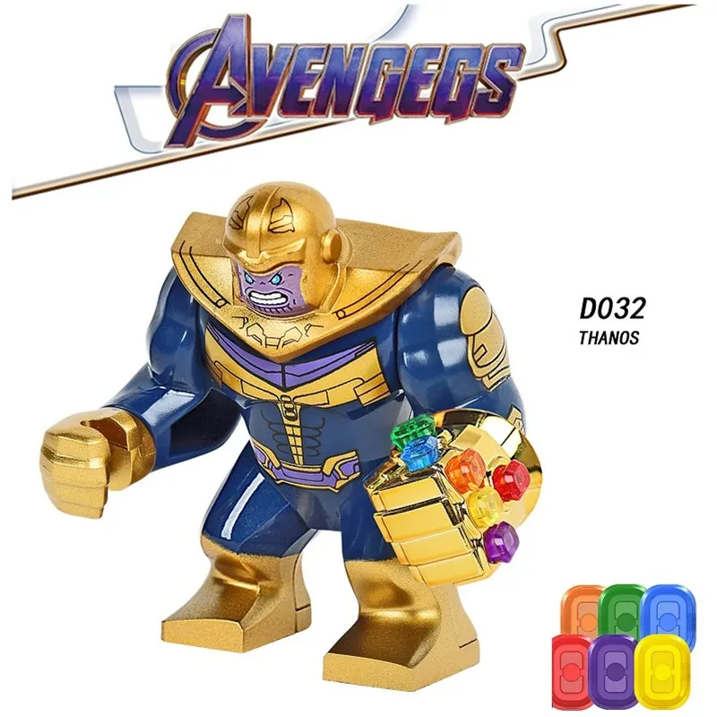 Строительные блоки Legoed Avengers 4 Endgame Thanos Infinity Gauntlet Железный человек Человек паук Marvel