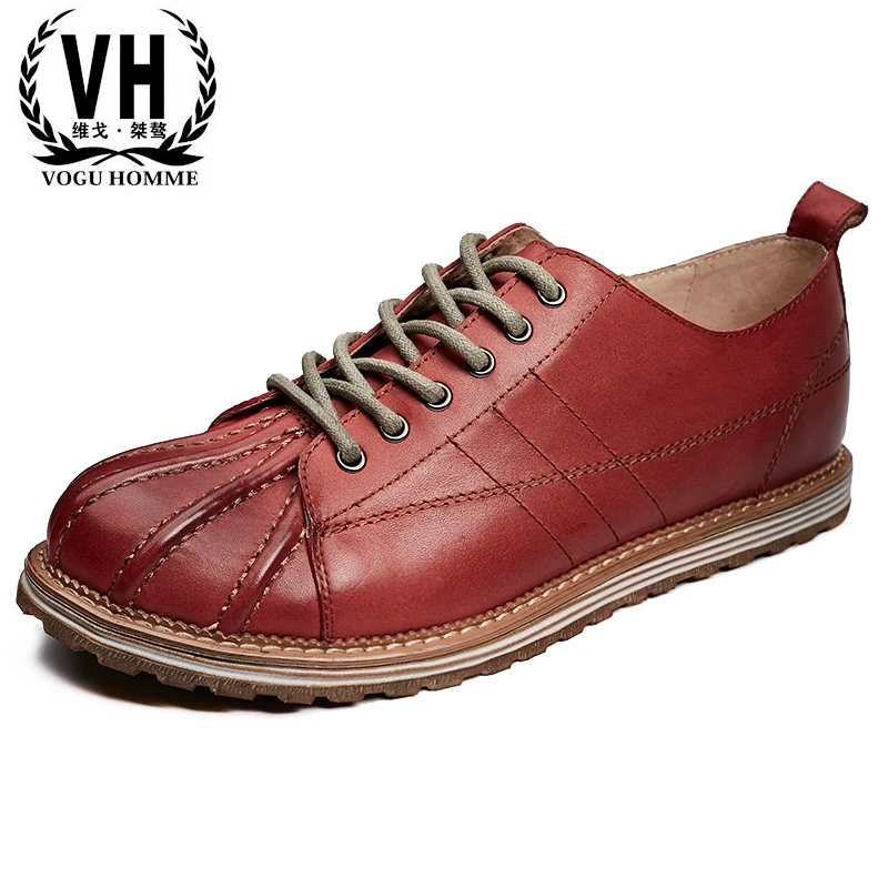 

The 17 men with head shell leather shoes shoes retro tide Martin muffin thick bottom low shoes