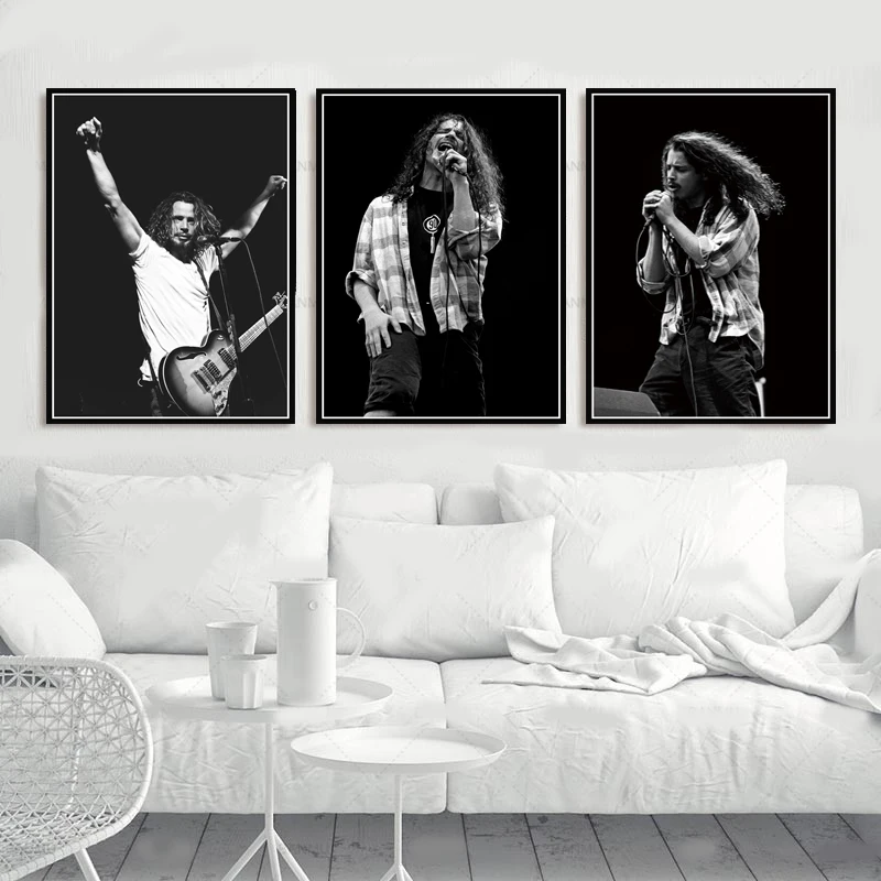 

Chris Cornell Music Singer Star Art Poster Canvas Painting Wall Picture Home Decor Posters and Prints