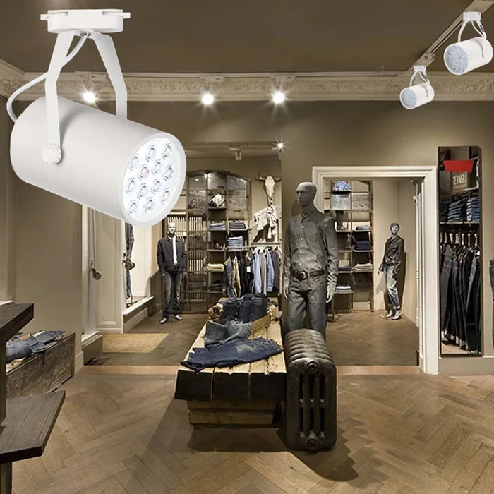 3 W 5 W 7 W 12 W 18 W سي أو بي عالية الطاقة LED أضواء المسارات Led السكك الحديدية مصباح الضوء إضاءة داخلية لمتجر مخزن LB88