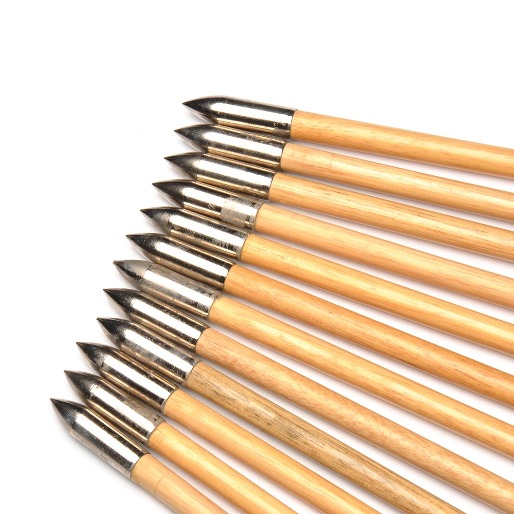 6/12/24 шт. деревянные стрелы с белыми перьями 31 45 дюйма|wood arrows|arrow arrowsarrow 24pcs |