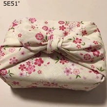 Женский Большой носовой платок furoshiki хлопок /Розовая Сакура с принтом 52 см/много использования
