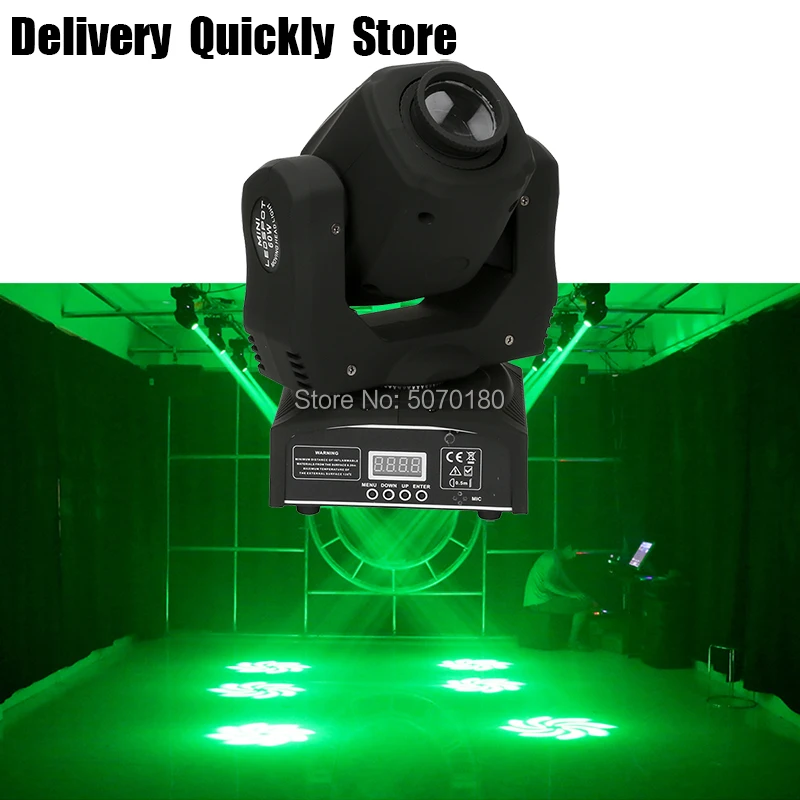 

3 prism rotate mini 60W Led disco images Moving Head good quality Use for Home entertainment party KTV Night Club Dance