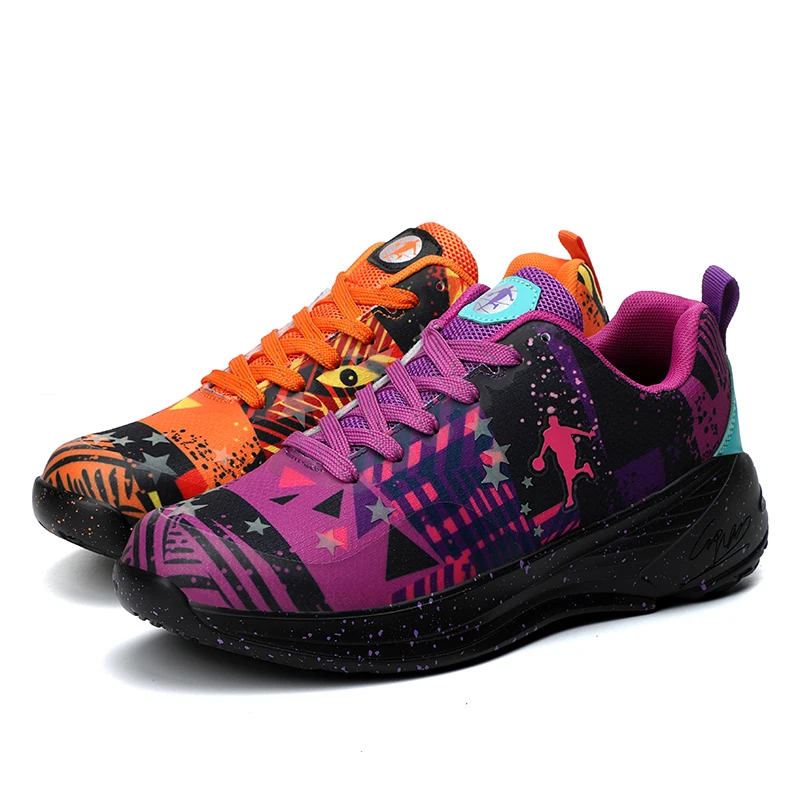 Дышащие баскетбольные кроссовки мужские спортивные туфли обувь корзина двухцветная Мужская обувь баскетбольные кроссовки Большие размеры: 36-47