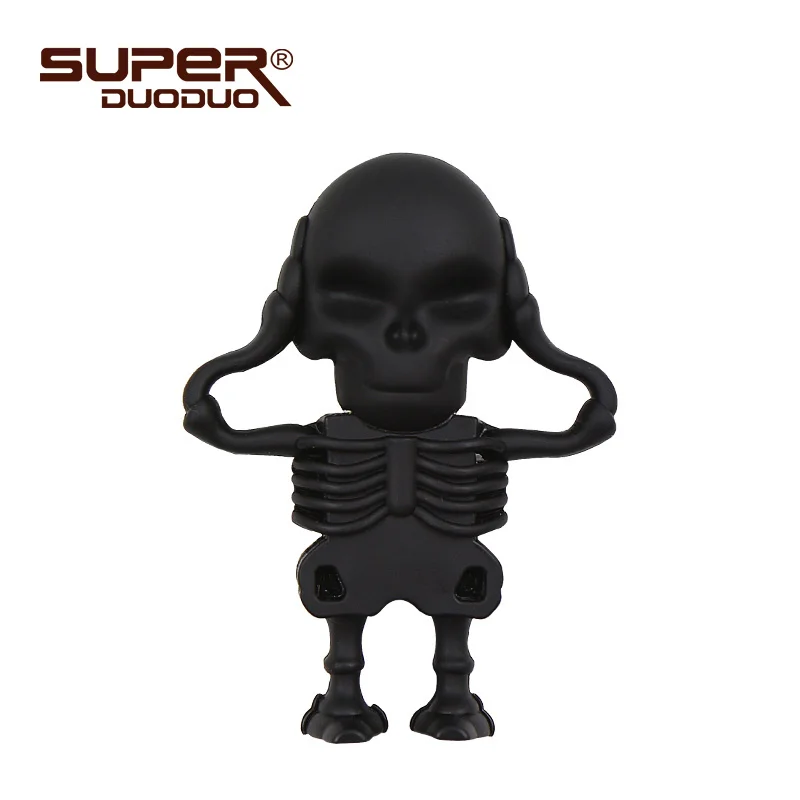 Креативный Флешка skull 64 GB 128 ГБ USB мультяшка флеш-накопитель с черепом usb-флэш-накопитель 32 GB 16 GB 8 GB оригинальная реальная емкость - Цвет: M2