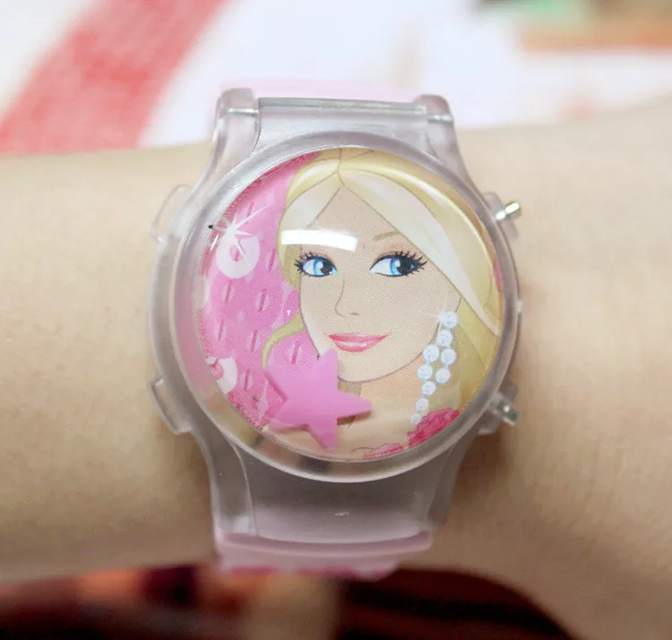 

Princess Children Watches Electronic Colorful Light Source Child Watch Girls Party Kids Gift Clock Childrens Wrist