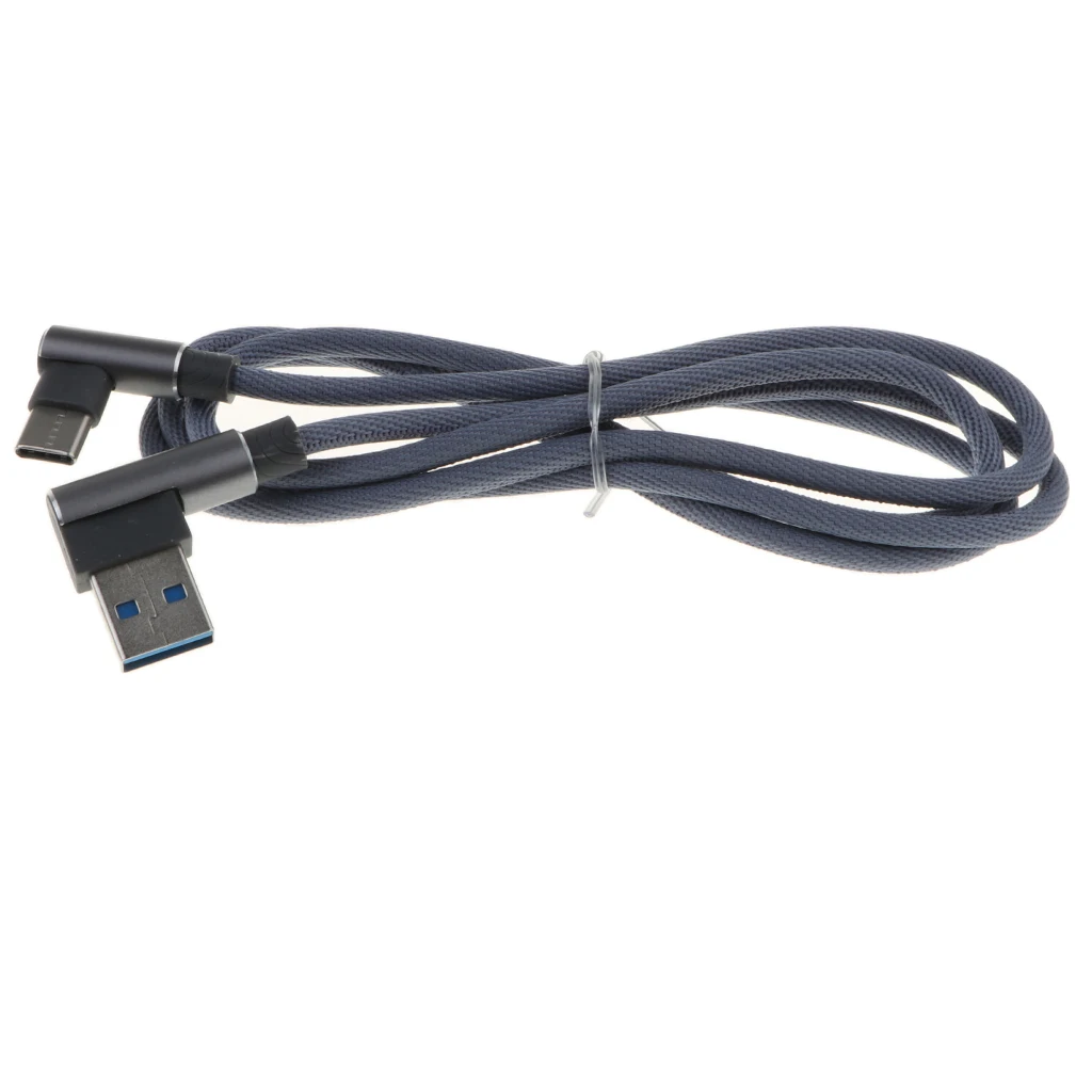 1m/3.3ft USB2.0 USB Type C 90 Degree USB Type C Cable mobile phone  Charger Angled Cable Adapter multi-port USB charger 
