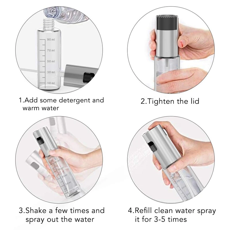 Распылитель оливкового масла Mister Oil dispener Bottle 90 мл, Премиум стеклянный масляный уксус соевый диспенсер для соусов насос распылитель для барбекю, Grilli