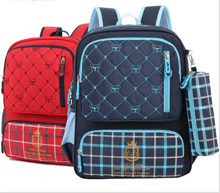 

2016  Pupils bag 2 - 6th grade shoulder bag, spinal care burdens reducing  children schoolbag Korean cute adorable baby bag