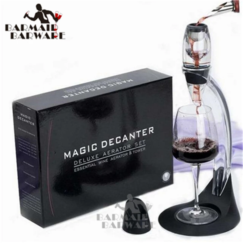 

Wholesale Magic Wine Decanter Red Wine Aerator Decanter Essential Set With gift box Hopper And Filter