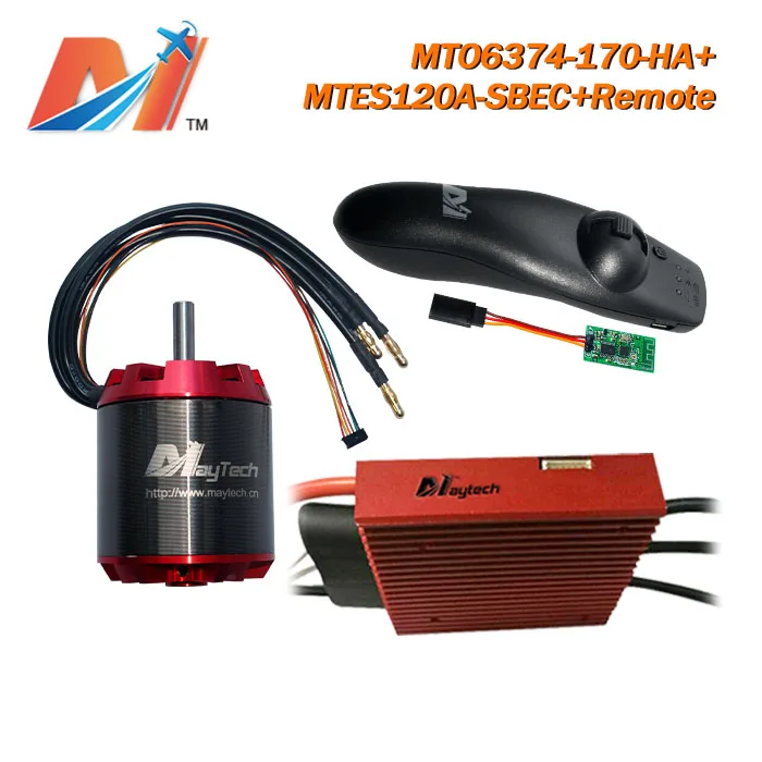 Maytech 120a 12s speed controller for electric scooter and 6374 170kv