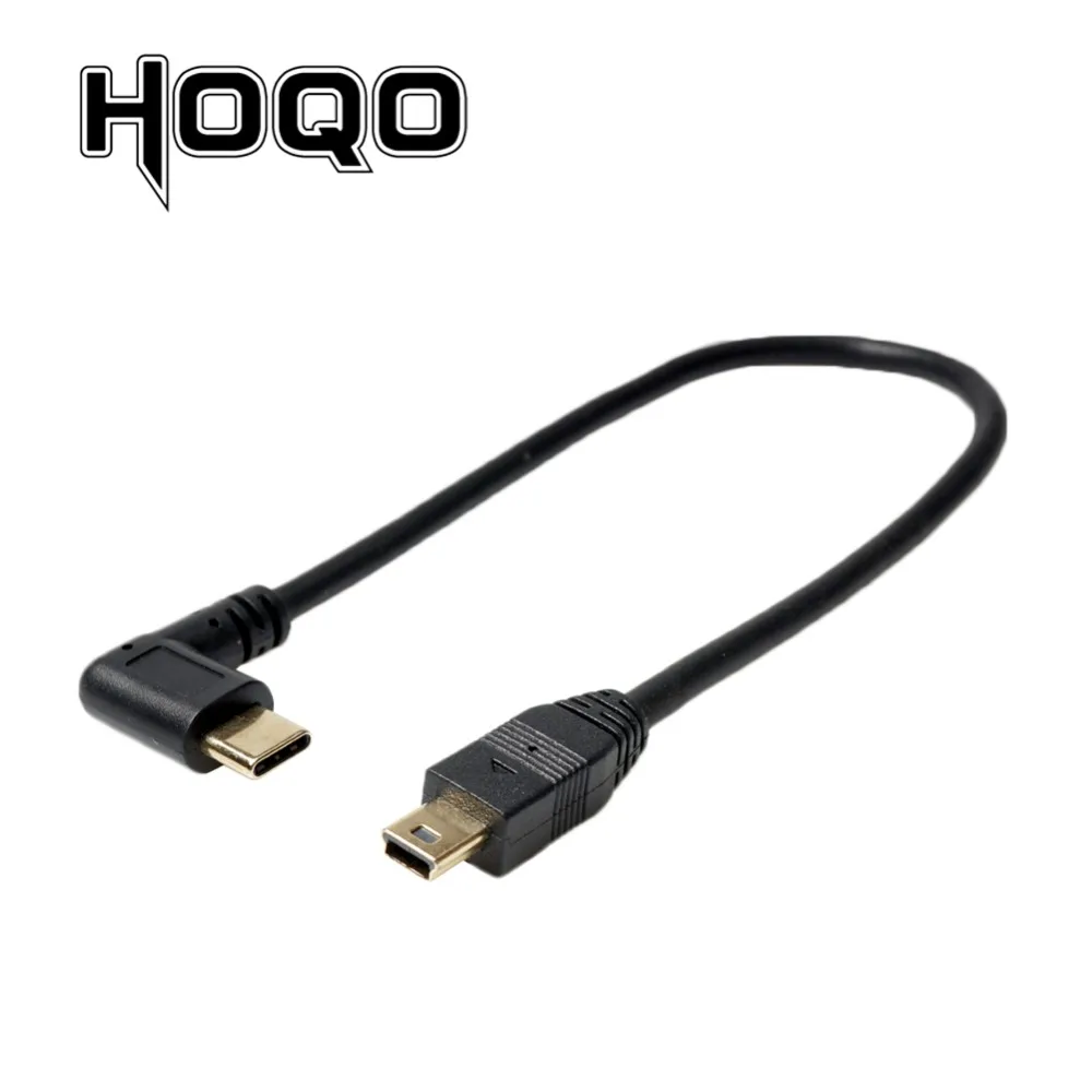 Угловой 90 градусов USB C Micro B Mini USB 5Pin штекер USB 3,1 type C локоть Micro USB 2,0 OTG Кабель-адаптер для передачи данных