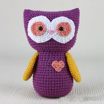 

Toy crochet Cute owl rattle toy and doll