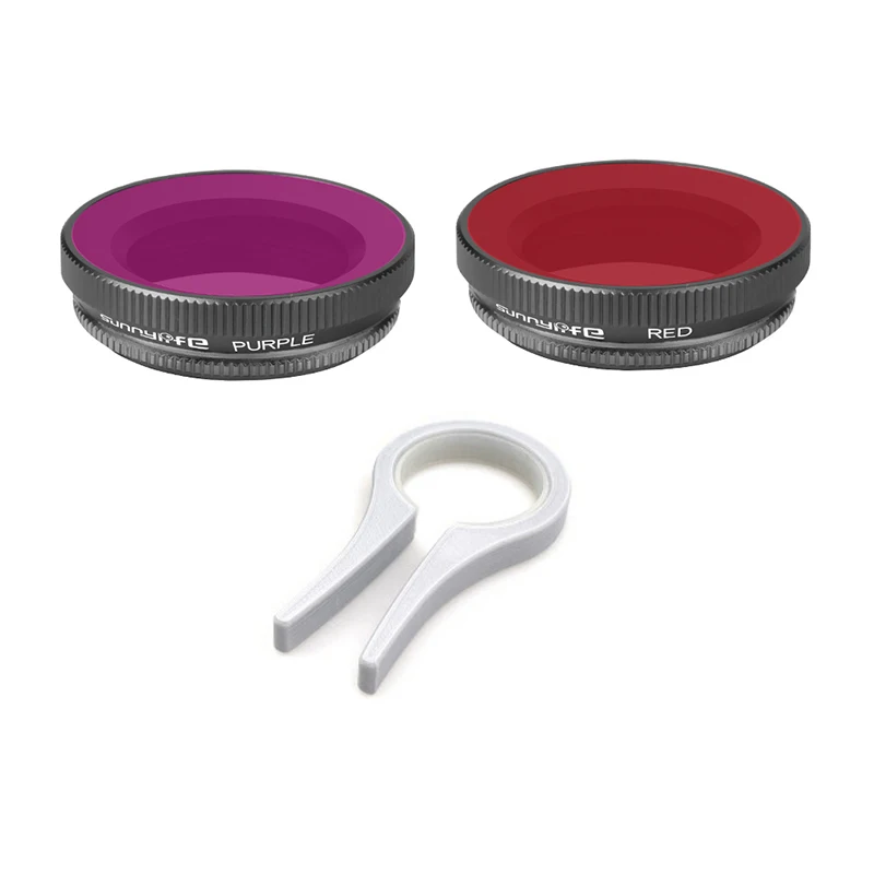 Red / Purple Filters with clip Diving underwater Dive Filter DJI OSMO