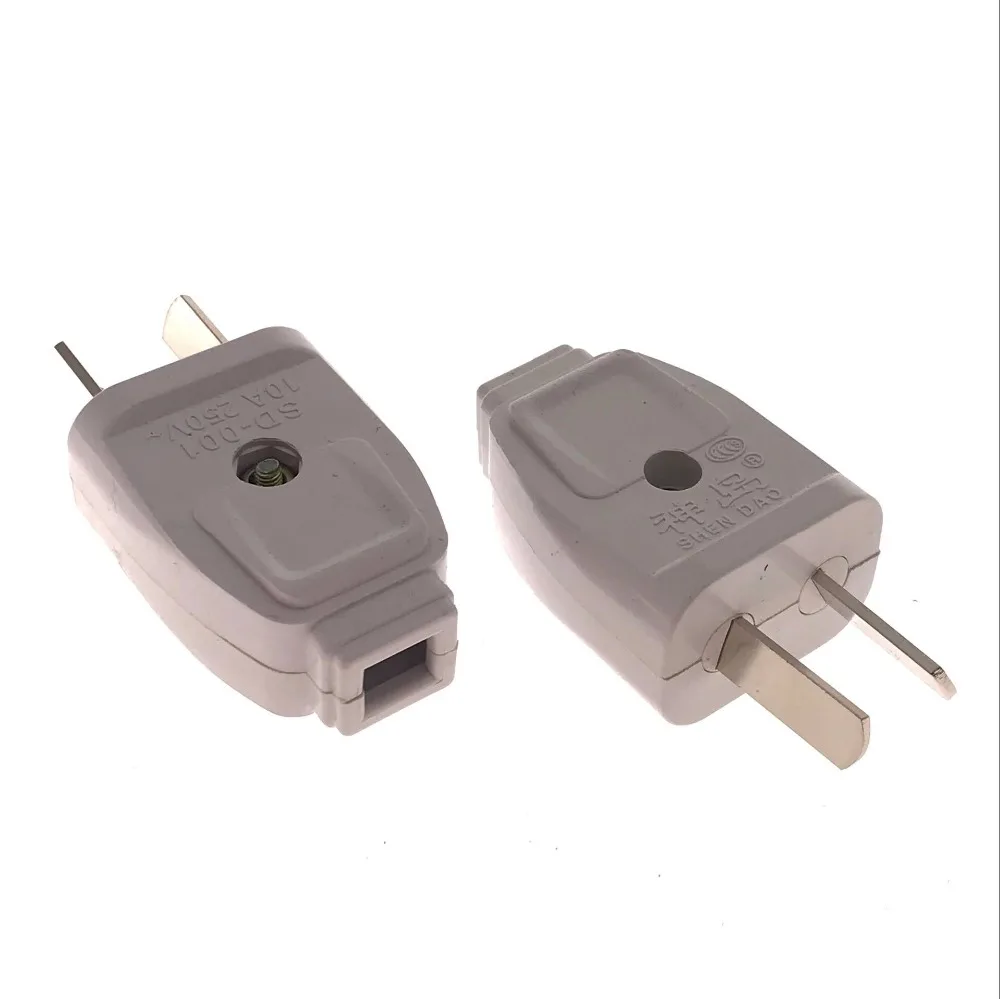 1PC AU US Detachable plug 2pin Rotating Assembly connection plug