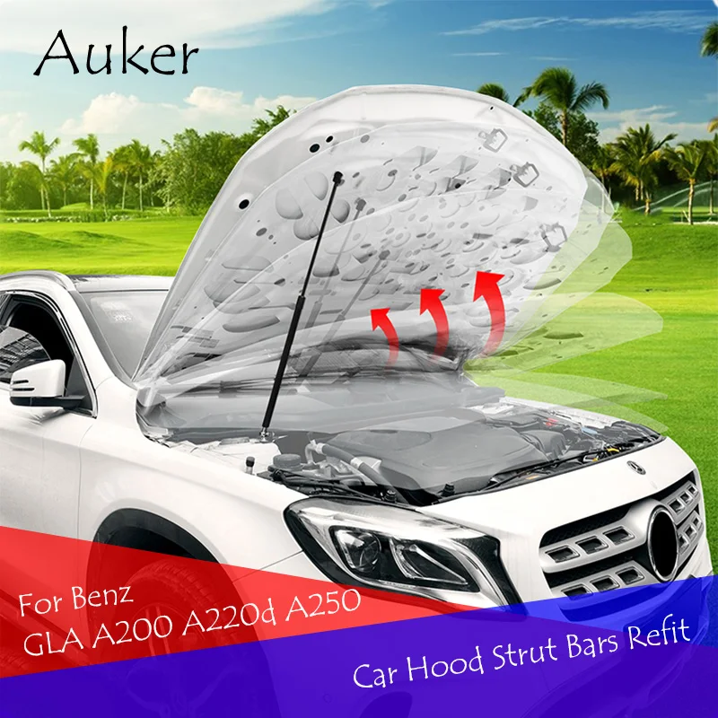 Для Mercedes Benz GLA A200 A220d A250 2015 2016 2017 2018 2019 автомобильный Стайлинг ремонт капота Газ Шок