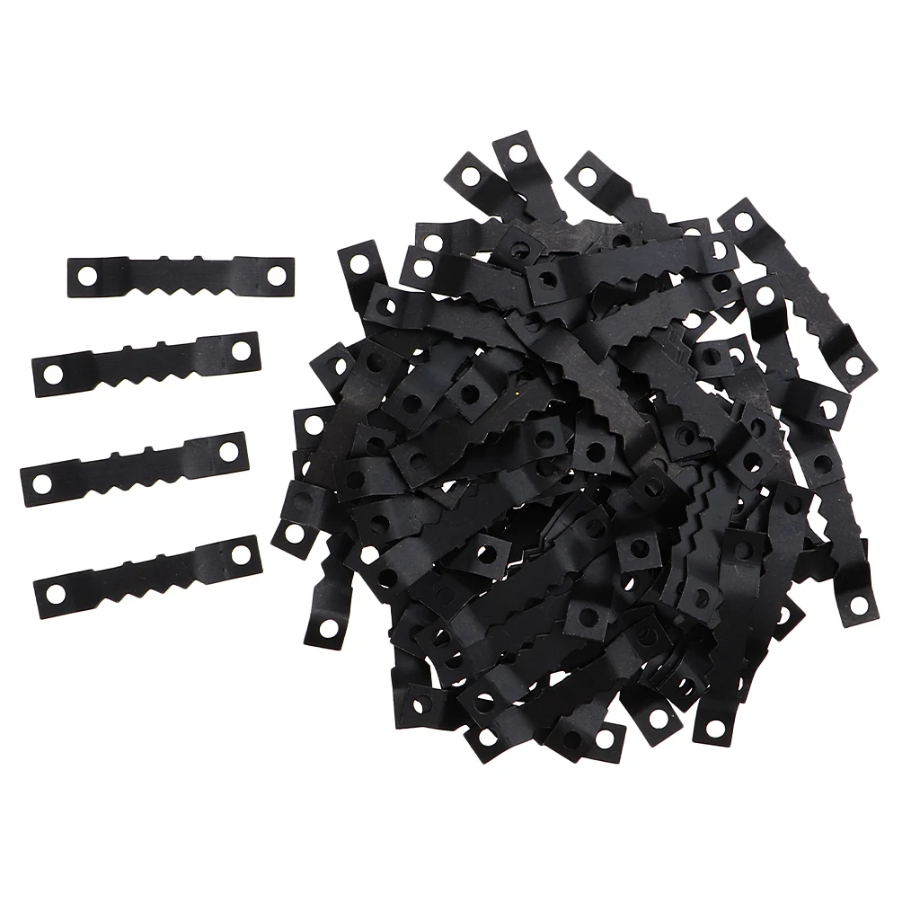 100pcs Sawtooth Picture Photo Frame Mount Hanging Hangers Double Hole for Wooden frame, Canvas Art Hanging Tools