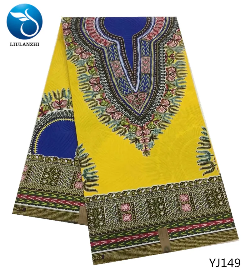 

LIULANZHI african wax fabric Java wax fabric Latest desgin prints ankara wax cotton fabric for women dress 6yards YJ145-YJ151