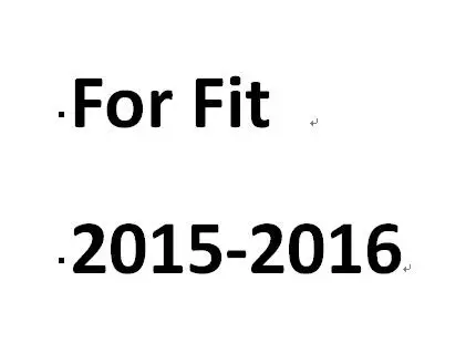 Оригинальные накладные солнцезащитный козырек Sunvisors для Honda City Fit 2008 09, 10, 11, 12, 13, 14, 15, 16 лет DB224 - Название цвета: For Fit 2015-16