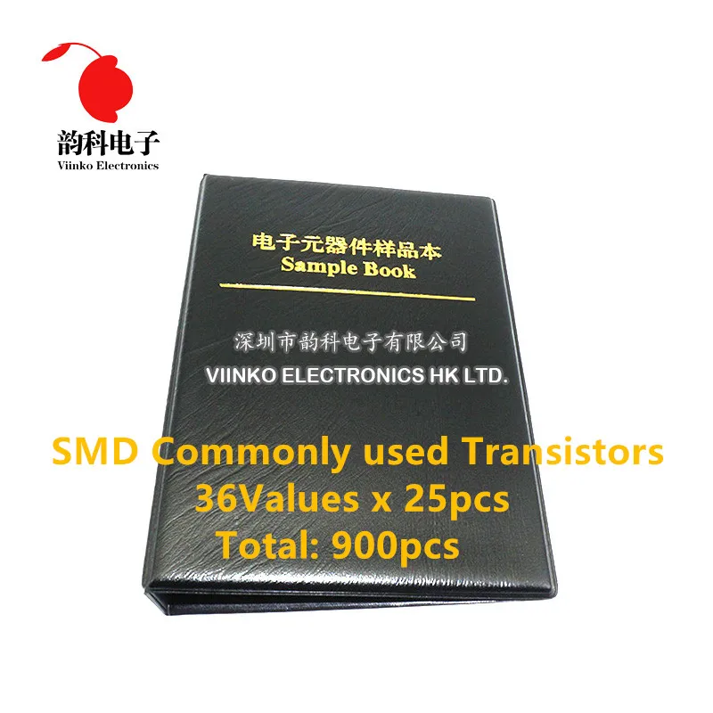 

36 kinds x25 commonly used SMD Transistor Assortment Kit Assorted Sample Book