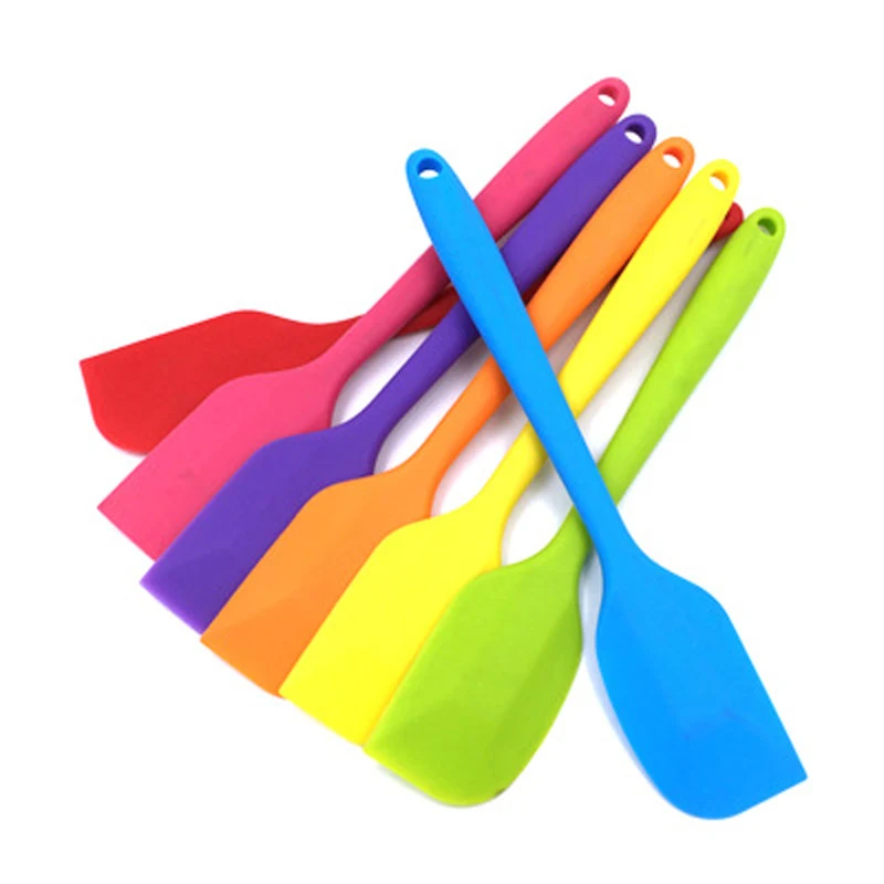  5Pcs Kitchen Silicone Cream Butter Cake Spatula Mixing Batter Scraper Brush Butter Mixer Cake Brush