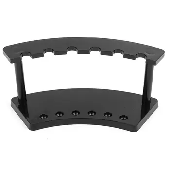 

Office Desk Black Plastic 6 Position Pen Pencil Holder Stand