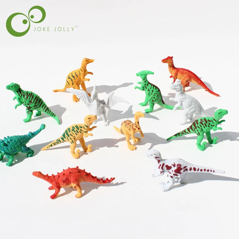 

12pcs/lot Dinosaur Toy Set Plastic Park World Play Toys Dinosaur Model Action and Figures Best Gift for Boys GYH