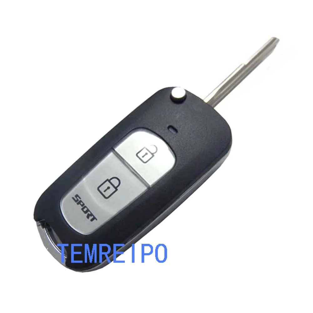 

Car Remote Control Folding Key Blank for Hyundai Elantra Tucson Santa fe 2 button Sportage Fodified key shell
