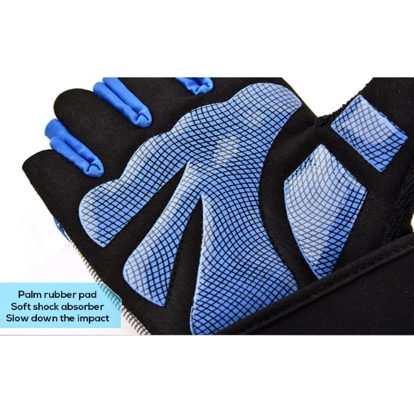 1 Pairs Elastic Gym Gloves Heavyweight Sports Exercise Weight Lifting Gloves Body Building Training Fitness Gloves for Men Women