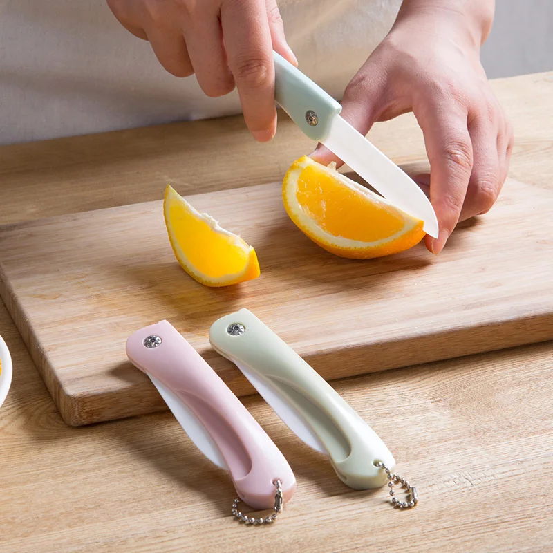 Кухонный складной керамический нож Ручка керамический парный кухонный фруктовый инструмент для овощей Ножи аксессуары кухонная Овощечистка чопперы