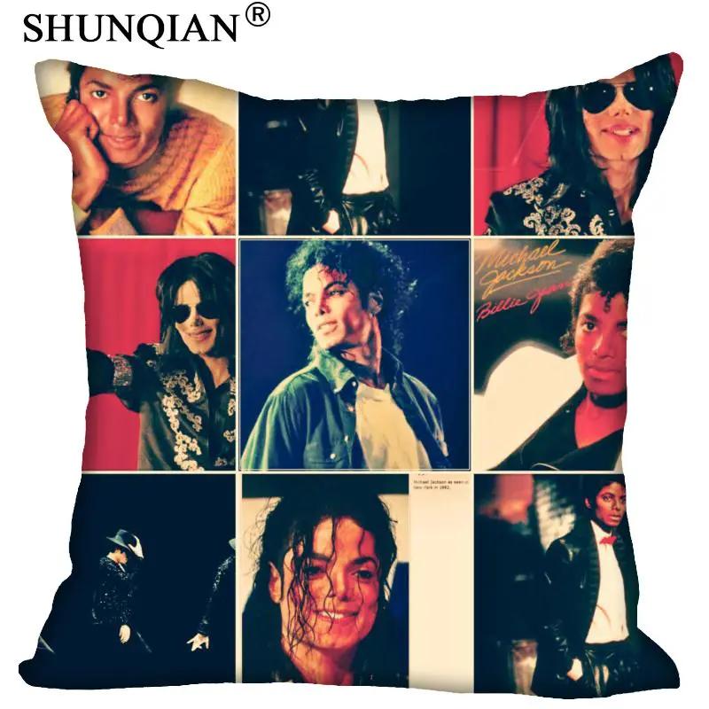 

Custom Square Pillowcase Michael Jackson Cool soft Pillow Cover Zippered Free shipping More Size (Two Sides) DIY Pillowcase