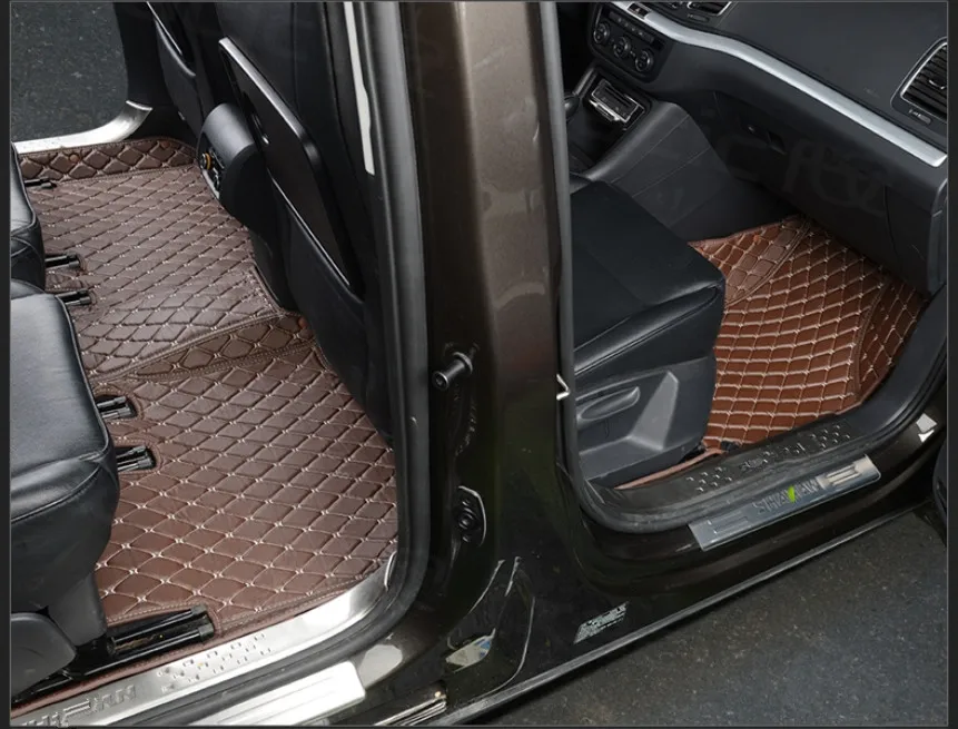 Высоко Качественные маты! Специальные автомобильные коврики для Volkswagen Sharan 7 мест-2011 водонепроницаемые ковры для Sharan