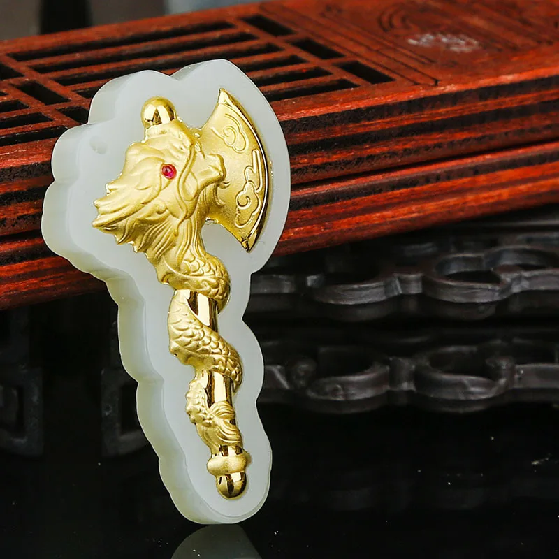 

2019 Sale Real Carnelian Cluci Cage Pendants Choker Necklace Asg Inset Jades Drill Panlong Pendant 999 Pure Inlaid Hetian