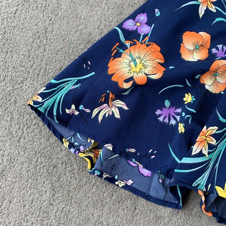 Neploe Floral Print Women Dress New Slash Necj Sleeveless Camis Vestido Summer 2020 Sexy Korean Backless Female Dresses 44533