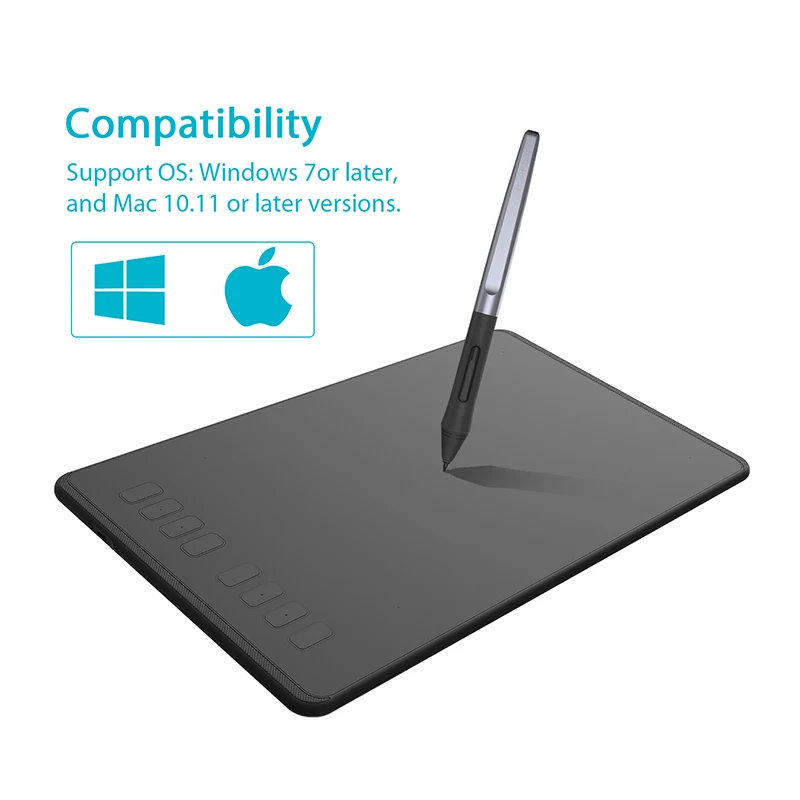 HUION H950P ультратонкий графический планшет, цифровые планшеты, профессиональная ручка для рисования, планшет с аккумулятором, стилус