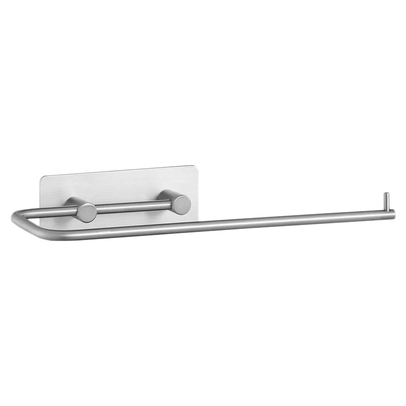 

Paper Towel Holder Wall Mounted Under Cabinet Stainless Steel for Kitchen Bathroom Adhesive No Drilling